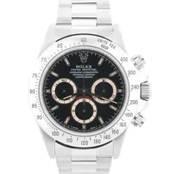 1997 ROLEX DAYTONA COSMOGRAPH BLACK STAINLESS STEEL CHRONOGRAPH 40MM 16520 WATCH