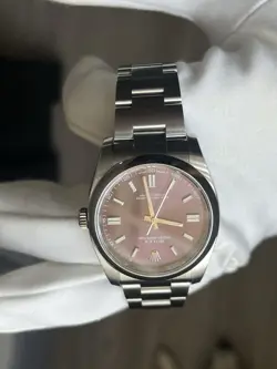 Rolex 116000 OYSTER PERPETUAL 36mm Red Grape DIAL 2016 Full Set