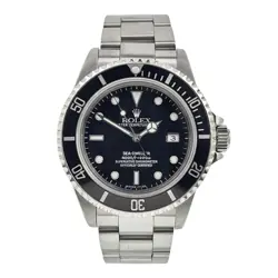 ROLEX SEA-DWELLER STAINLESS STEEL BLACK DIAL 40MM AUTOMATIC MENS WATCH 16660