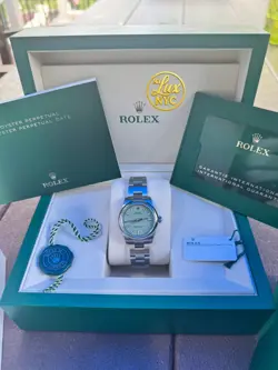 2025 NEW ROLEX OYSTER PERPETUAL 31MM PISTACHIO DIAL 277200 OYSTER BRACELET