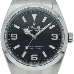 ROLEX EXPLORER 36 WATCH 124270 BOX WARRANTY STAINLESS STEEL MENSWATCH BLACK ...