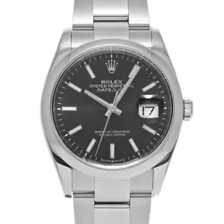 ROLEX DATEJUST 36 126200 BRIGHT BLACK WATCH 685071