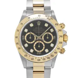 ROLEX COSMOGRAPH DAYTONA 16523G BLACK/DIAMOND WATCH 684458