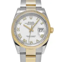 ROLEX DATEJUST 36 126233 WHITE WATCH 685067