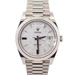 ROLEX DAY-DATE 40MM PAVE DIAL WATCH 228239