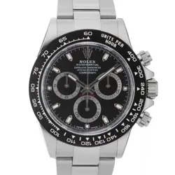 ROLEX DAYTONA  116500LN BLACK WARRANTY 2020 BOX/PAPER