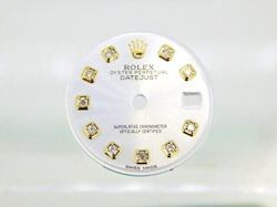 RLX LADY DATEJUST 26MM SILVER COLOR WITH DIAMONDS DIAL - 2TONE