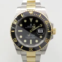 ROLEX 116613LN 18K BLACK COMBI SUBMARINER SUBMARINER SUBMARINER BLACK DIAL MEN'S
