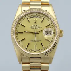 ROLEX 18238 DAYDATE DAY-DATE 18K YELLOW GOLD GOLD COIN PRESIDENT BRACELET MEN'S