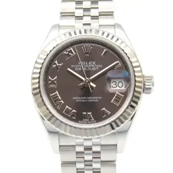ROLEX DATEJUST RANDOM SERIAL K18WG SS LADIES GL/RO 279174 #MM025