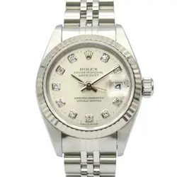ROLEX DATEJUST 10P DIAMOND A-SERIES K18WG SS LADIES NP 79174G #MM053