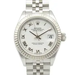 ROLEX DATEJUST RANDOM SERIAL K18WG SS LADIES WHITE 279174 #MM024
