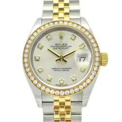 ROLEX DATEJUST DIAMOND RANDOM SERIAL K18YG SS LADIES NP 279383RBR #MM004