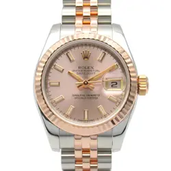 ROLEX DATEJUST G-SERIES K18PG SS LADIES PINK PK/BA 179171 #MM031
