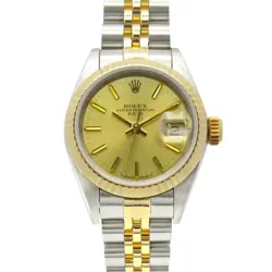 ROLEX DATEJUST MODEL NO. 69173 K18YG SS LADIES GOLD CH/BA #MM060