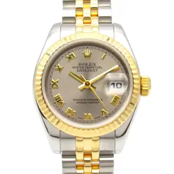 ROLEX DATEJUST D-SERIES K18YG SS LADIES RO 179173 #MM035