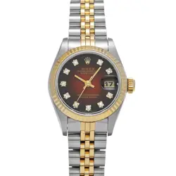 ROLEX DATEJUST 69173G CHERRY GRADATION/DIAMOND WATCH 683655