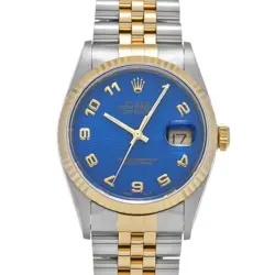 ROLEX DATEJUST 16233 BLUE COMPUTER WATCH 684365