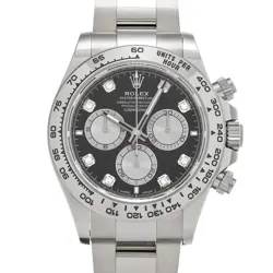 ROLEX COSMOGRAPH DAYTONA 126509G BRIGHT BLACK/STEEL/DIAMOND WATCH 685417