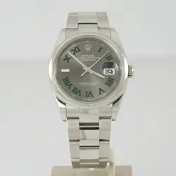 ROLEX DATEJUST 36 WATCH WIMBLEDON DIAL 2024 BOX AND PAPERS REF: 126200