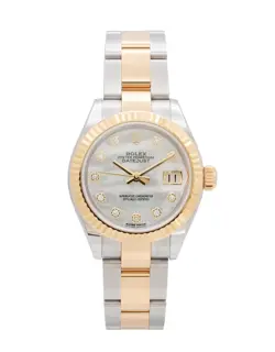 ROLEX DATEJUST 28  / MOTHER OF PEARL DIAMOND DIAL  / 2018 / 279173