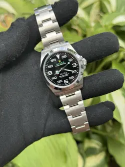 ROLEX AIR KING STAINLESS STEEL BLACK DIAL 40MM AUTOMATIC MENS WATCH 126900