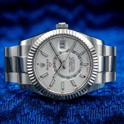 ROLEX SKY-DWELLER 326934 – WHITE DIAL – STAINLESS STEEL & WHITE GOLD