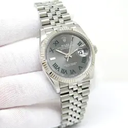 ROLEX 126234 DATEJUST WITH SLATE ROMAN DIAL ON JUBILEE