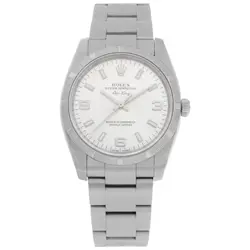 ROLEX AIR KING 114210 STAINLESS STEEL 34MM AUTO WATCH