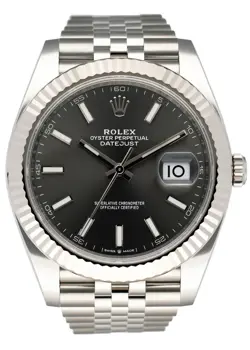 ROLEX DATEJUST 41 126334 SLATE DIAL MENS WATCH BOX & PAPERS