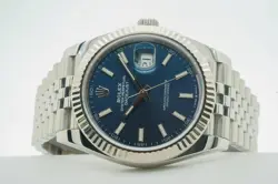 ROLEX DATEJUST OYSTER PERPETUAL 41MM BLUE DIAL JUBILEE 126334 05/2019 10696