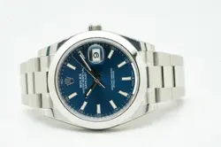 ROLEX DATEJUST 41 OYSTER PERPETUAL 41MM 126300 BLUE DIAL 12/2023 WITH FILMS 1...