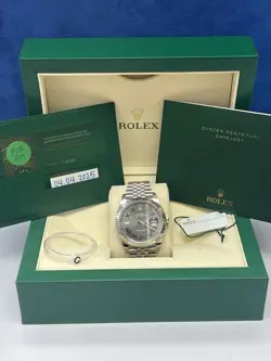ROLEX DATEJUST 126334 WIMBLEDON JUBILEE WITH FLUTED BEZEL 2025 FULL SET 41MM