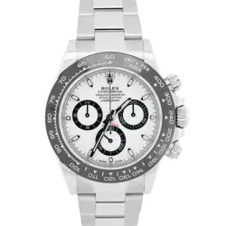 MINT ROLEX DAYTONA COSMOGRAPH PANDA WHITE STAINLESS STEEL CERAMIC 40MM 116500 LN