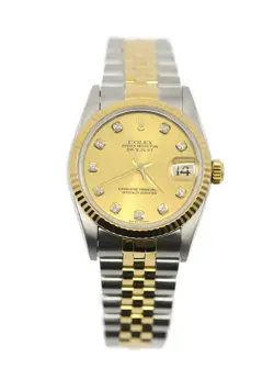 ROLEX DATEJUST 31 DIAMOND 18K/STAINLESS STEEL WATCH 78273