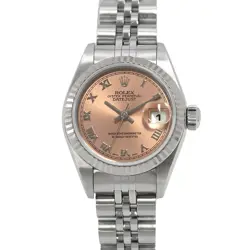 ROLEX DATEJUST 26MM STAINLESS STEEL 18K WHITE GOLD PINK DIAL 79174