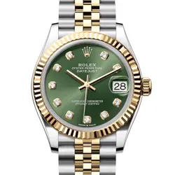 ROLEX DATEJUST 31 MM 278273 GREEN DIAMONDS UNWORN 2025 JUBILEE