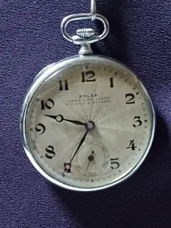 ROLEX 1920 POCKET WATCH HAND-WOUND WORKING VINTAGE POCKET WATCH WHITE