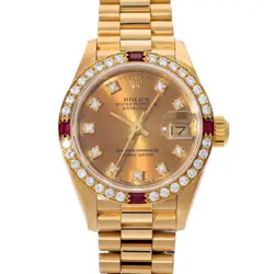 ROLEX DATEJUST DIAL PATINA 69068G E(1991) DIAMOND LADIES AUTOMATIC #GZ068