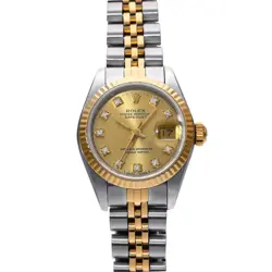 ROLEX DATEJUST DIAMOND 69173G L-SERIES (1990) DIAMOND LADIES AUTOMATIC #GZ159
