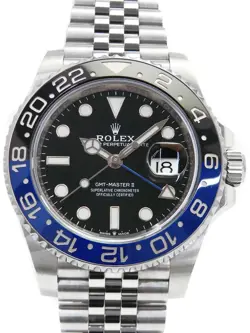 ROLEX GMT MASTER 2 BLUE X BLACK BEZEL 126710BLNR RANDOM MEN #T015