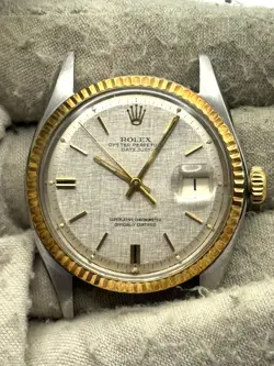 ROLEX DATEJUST 36MM SILVER LINEN DIAL 1601/3 - 1969
