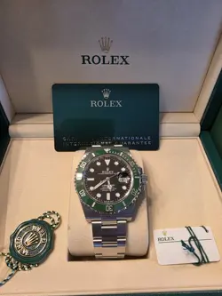 NEW 2025 ROLEX SUBMARINER STARBUCKS GREEN BEZEL, BLACK DIAL 41MM 126610LV UNWORN