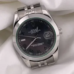 ?ROLEX?MEN'S WATCH DATEJUST 41MM WHITE STICK DIAL SMOOTH BEZEL STEEL?OYSTER