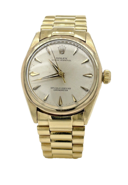 ROLEX 14KYELLOW GOLD OYSTER PERPETUAL LADY'S WATCH MODEL 6548 NO BOX OR PAPERS