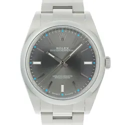 ROLEX OYSTER PERPETUAL  39 114300 DARK RHODIUM WARRANTY 2015 BOX/PAPER