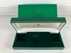HORIZONTAL BOX VINTAGE ROLEX ANTIQUE 1005 1601 1603 ROLEX 1024 1007 GREEN BOX CA