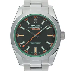 ROLEX MILGAUSS 116400GV BLACK WARRANTY 2012 BOX/PAPER