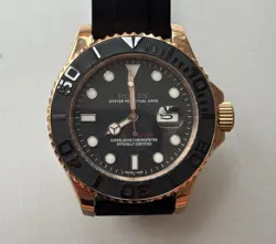 ROLEX YACHTMASTER 40 EVEROSE GOLD 116655 OYSTERFLEX