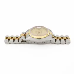 Ladies Rolex OP Datejust 69173 Champagne Diamond Dial 26mm Full Set #W189930-1